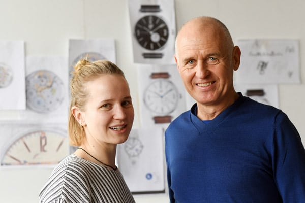 Vater Wilfried und Tochter Mia Liefer am 20.12.2018 in Berlin. Sie haben die Uhrenmarke FineWatchesBerlin gegründet.